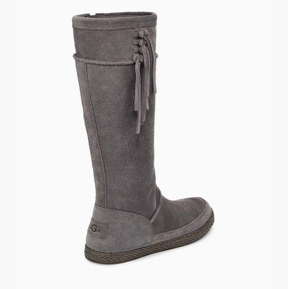 UGG Emerie Hohe Knee High Boots Damen Tiefesgrau Schweiz | 53UTECHO