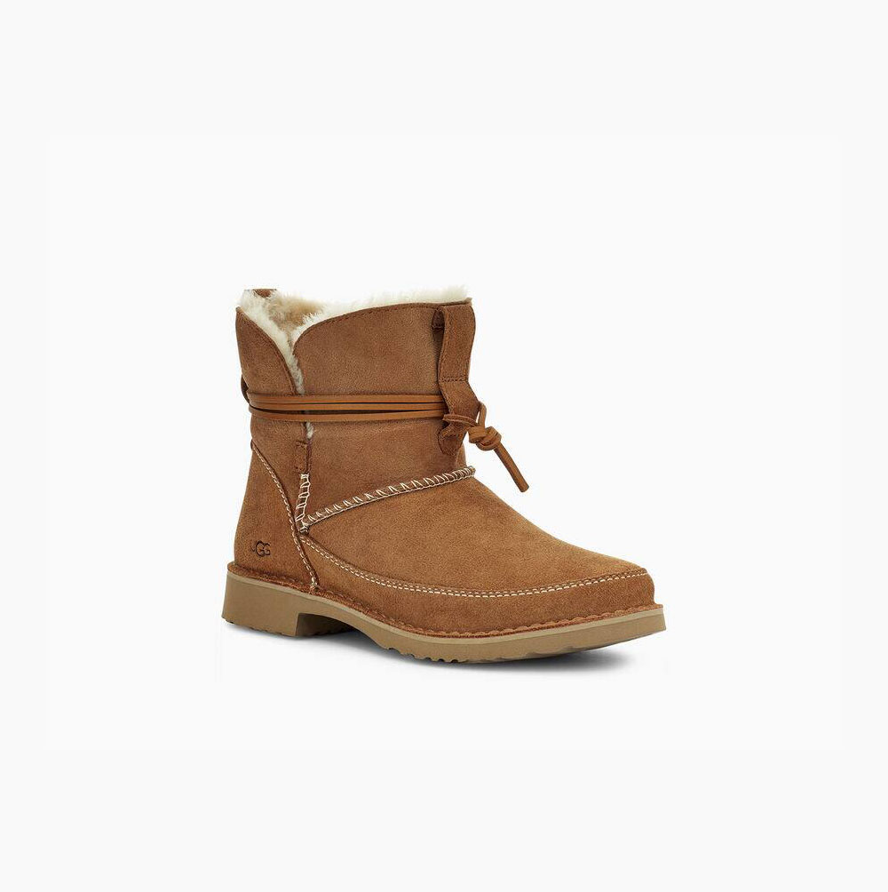 UGG Esther Stiefeletten Damen Braun Schweiz | 0HMN645Z