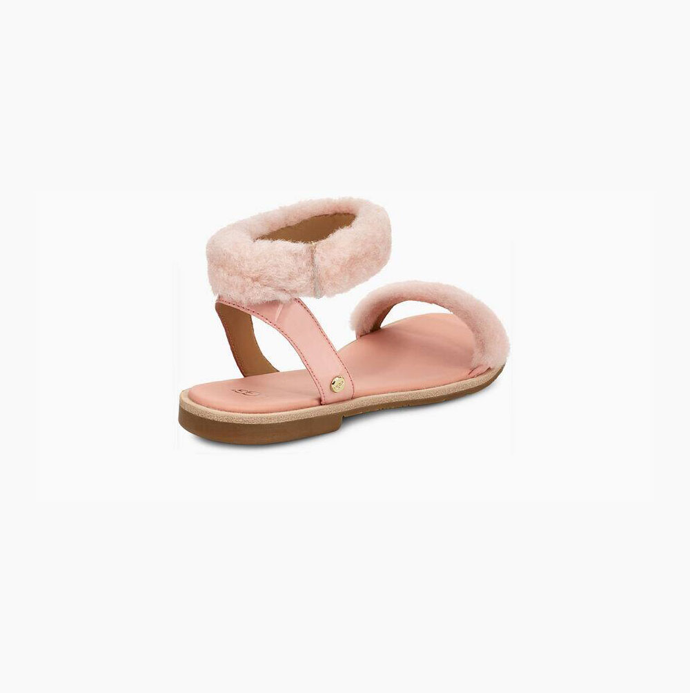 UGG Fluff Springs Lack Sandalen Damen Orange Schweiz | FXY3UUJK