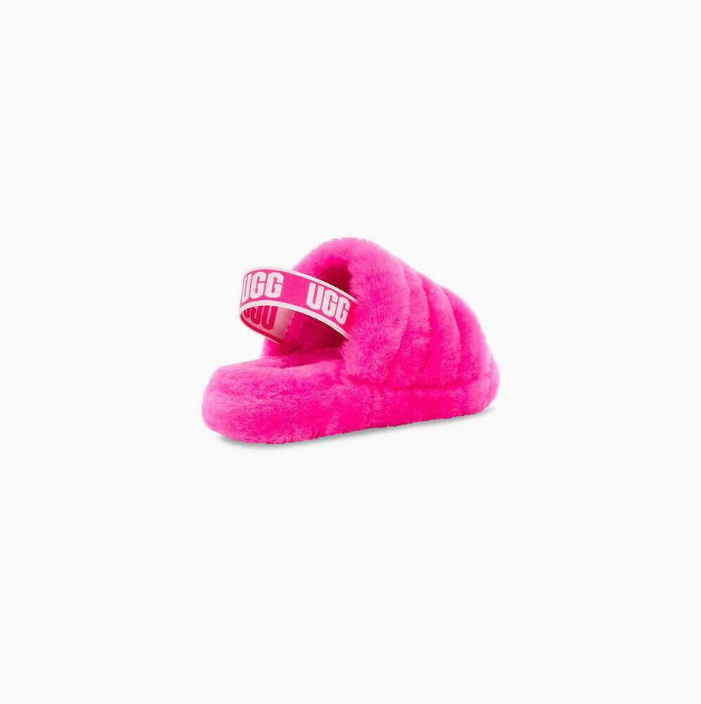 UGG Fluff Yeah Badelatschen Sandalen Kinder Rosa Schweiz | EVXRONZO