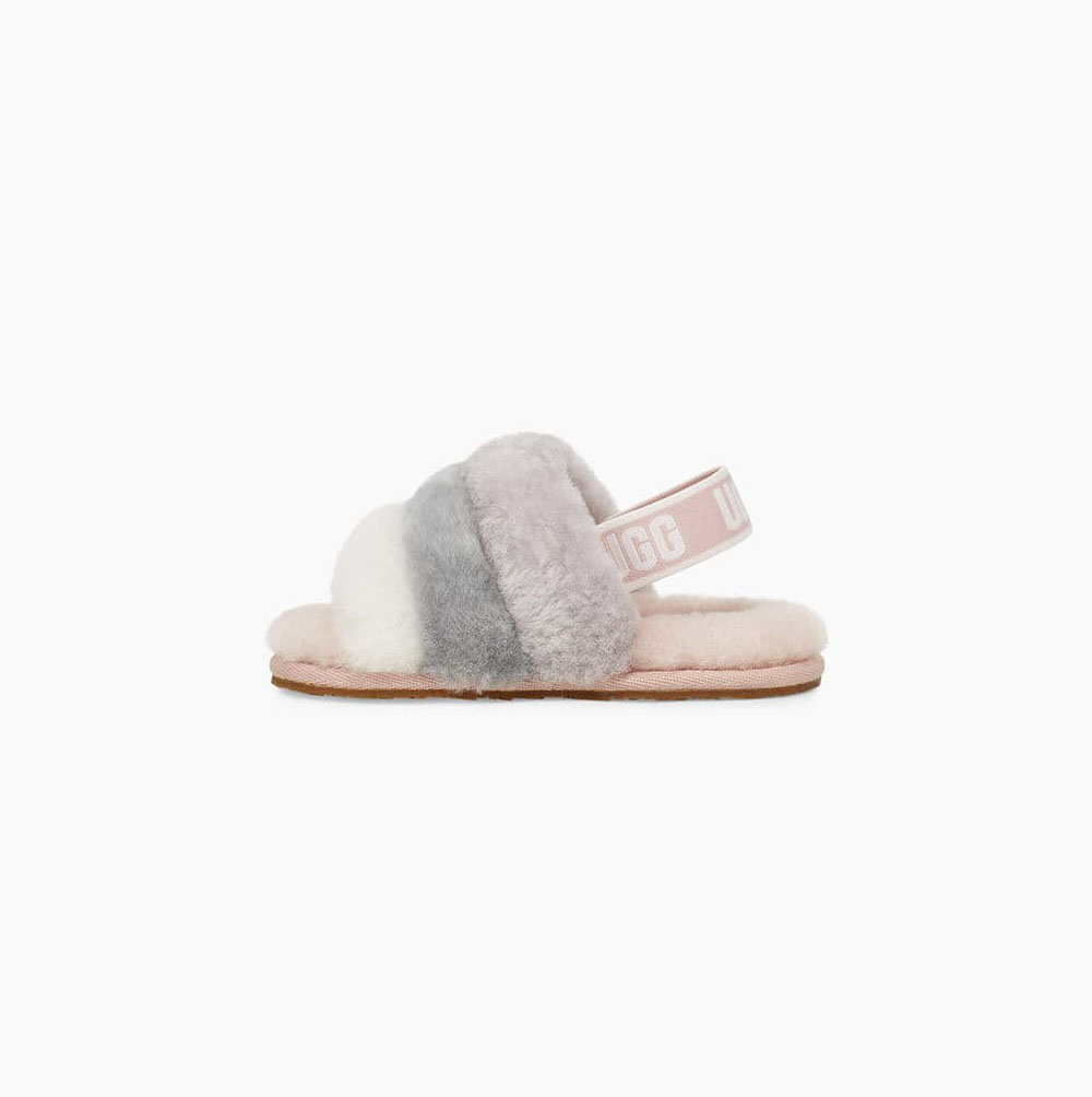 UGG Fluff Yeah Badelatschen Sandalen Kinder Mehrfarbig Schweiz | GV53KBQO