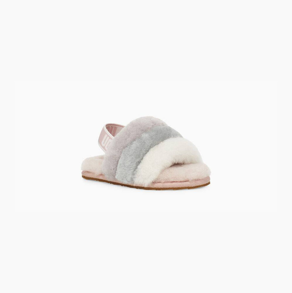 UGG Fluff Yeah Badelatschen Sandalen Kinder Mehrfarbig Schweiz | ZSVEHO4C