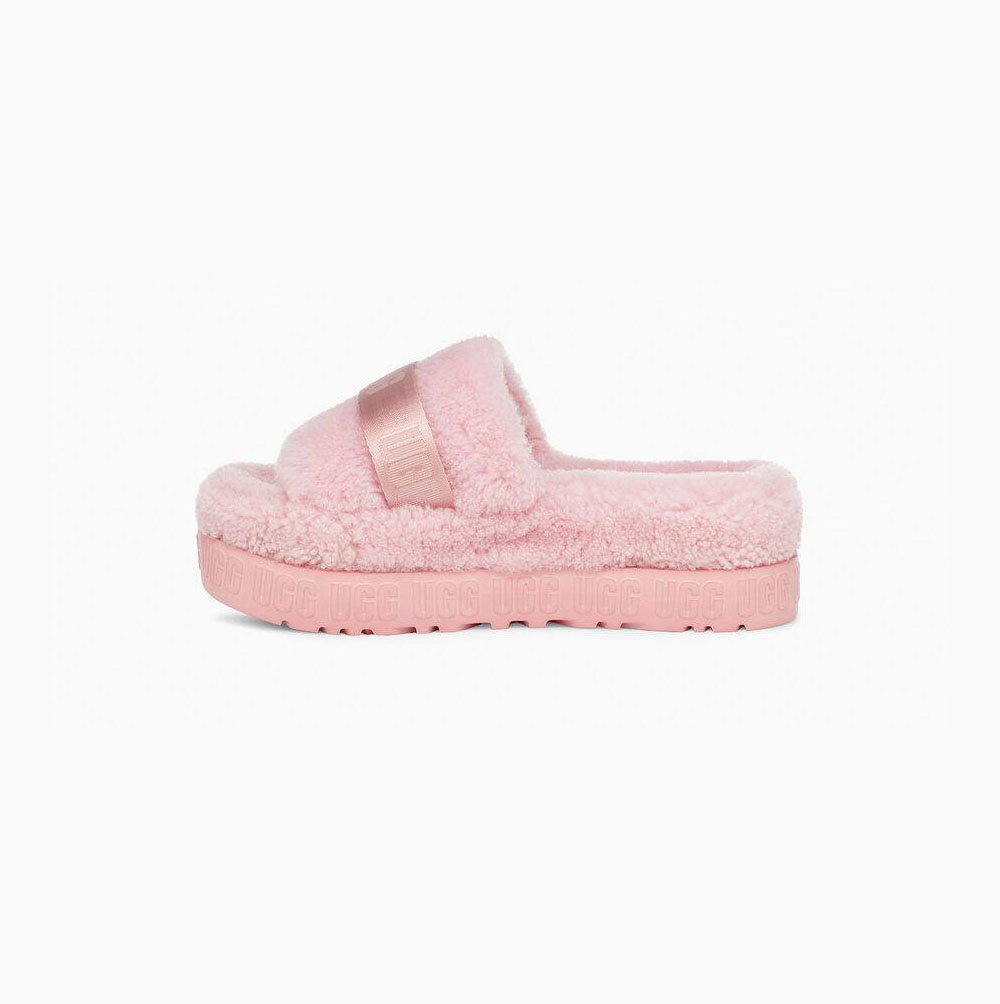 UGG Fluffita Hausschuhe Plateau Damen Rosa Schweiz | 67V02EE7