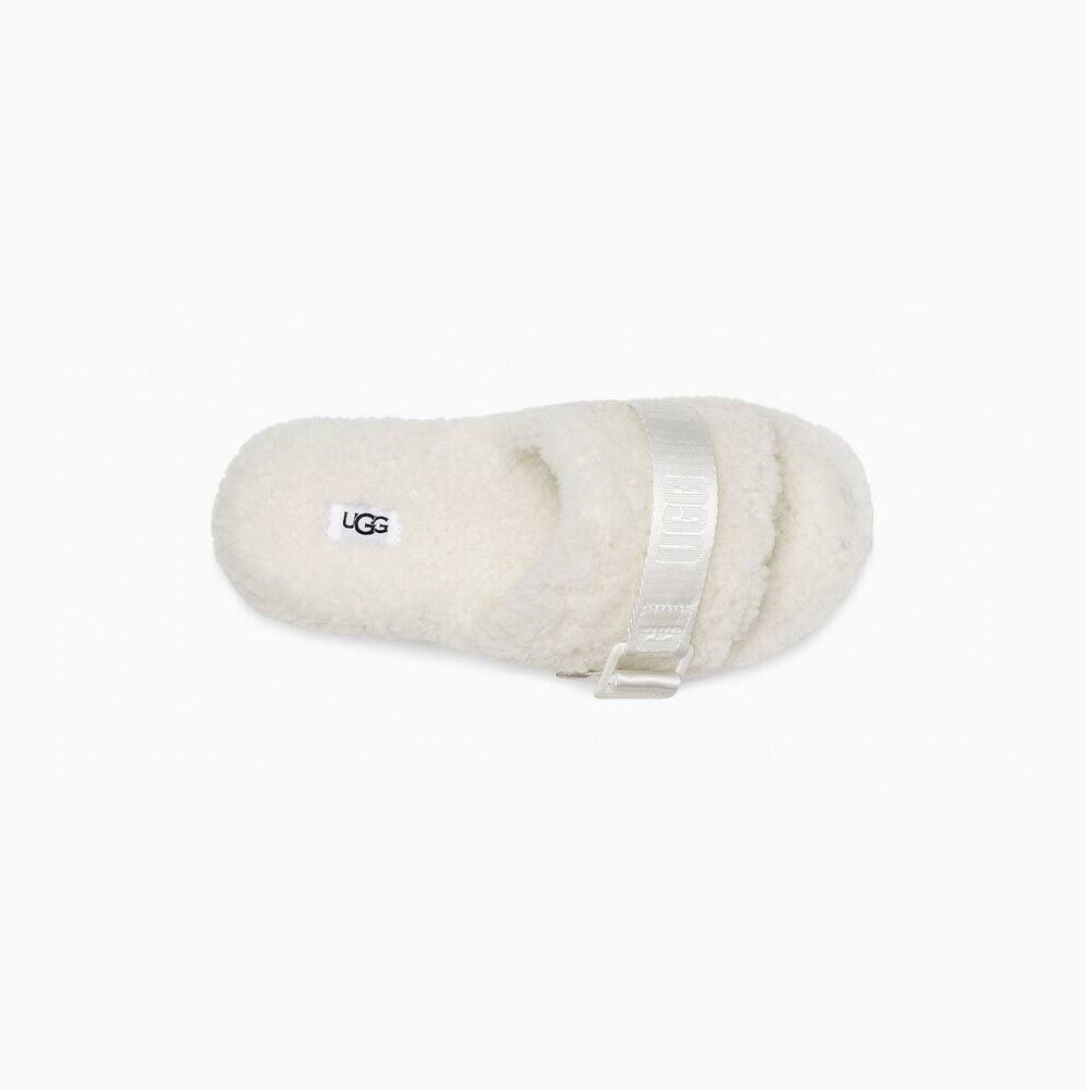 UGG Fluffita Hausschuhe Plateau Damen Weiß Schweiz | EWIKB0JQ