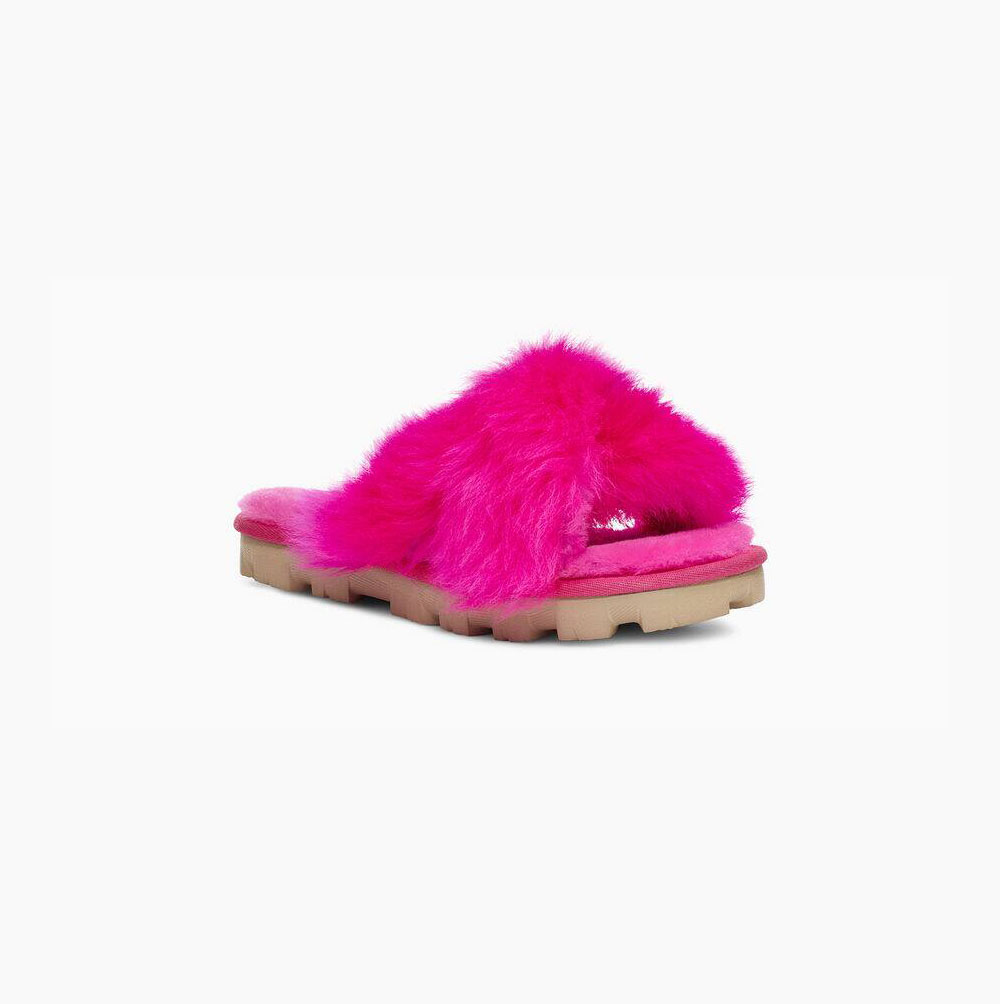 UGG Fuzzalicious Sandalen Damen Rosa Schweiz | OBRKZ85O