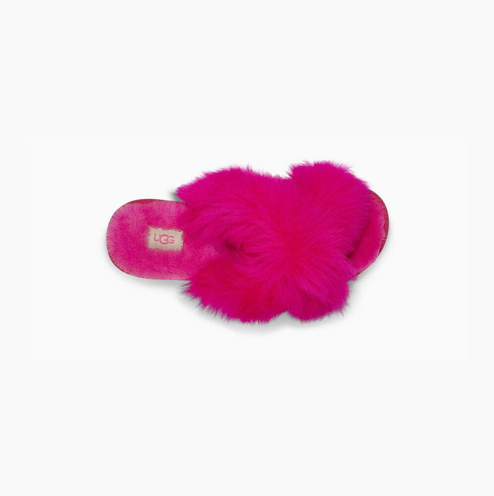 UGG Fuzzalicious Sandalen Damen Rosa Schweiz | OBRKZ85O