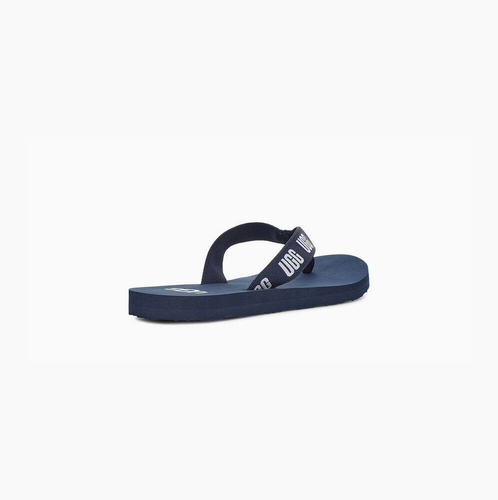 UGG Graphic Flip Flops Damen Navy Schweiz | 3YCRDFFB