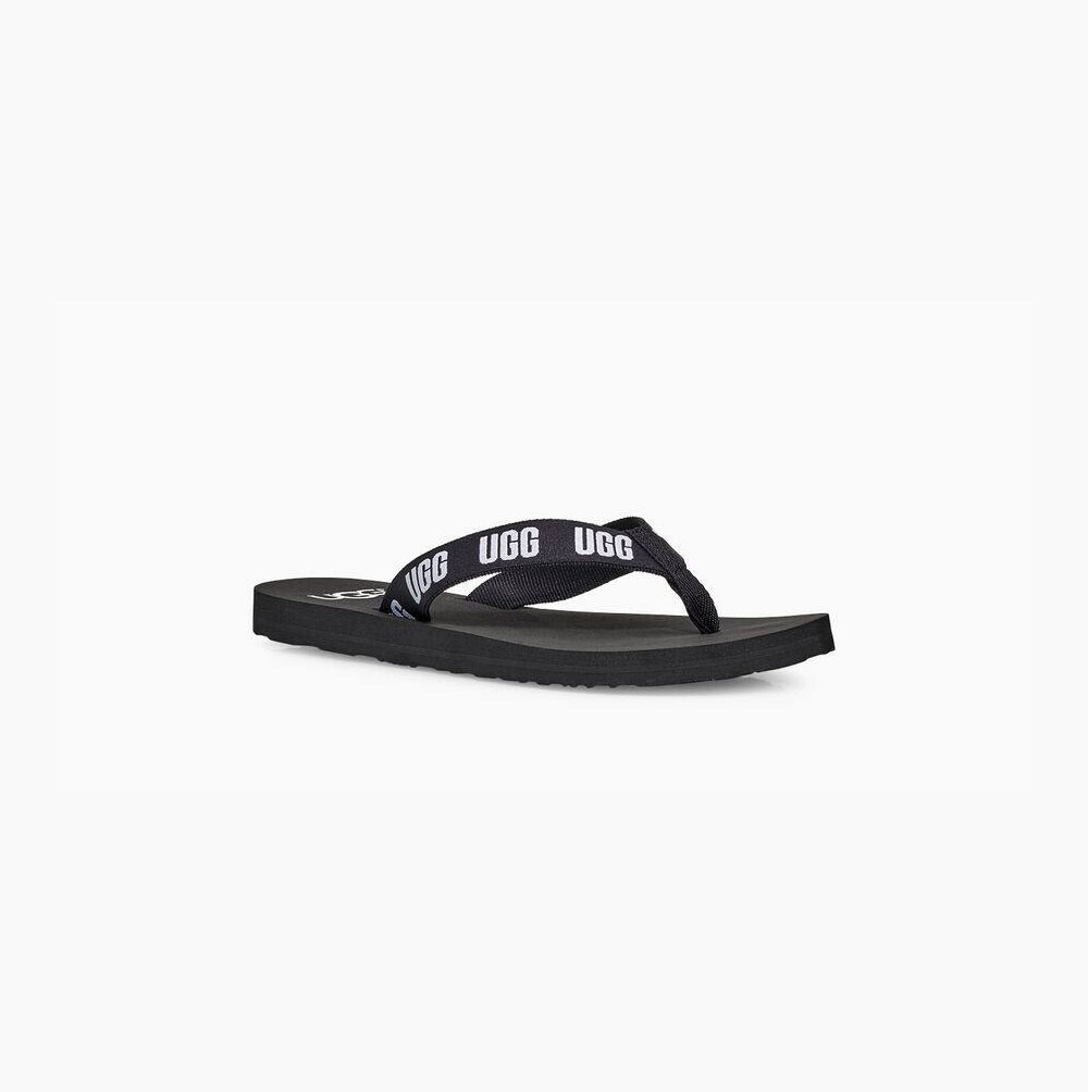 UGG Graphic Flip Flops Damen Schwarz Schweiz | 5WU2JLEG