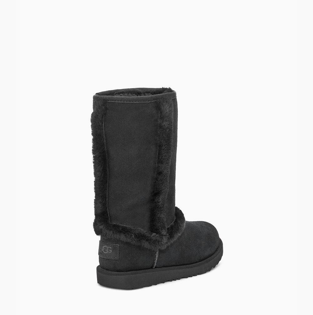 UGG Hadley II Hohe Hohe Stiefel Kinder Schwarz Schweiz | S2VF6LZH