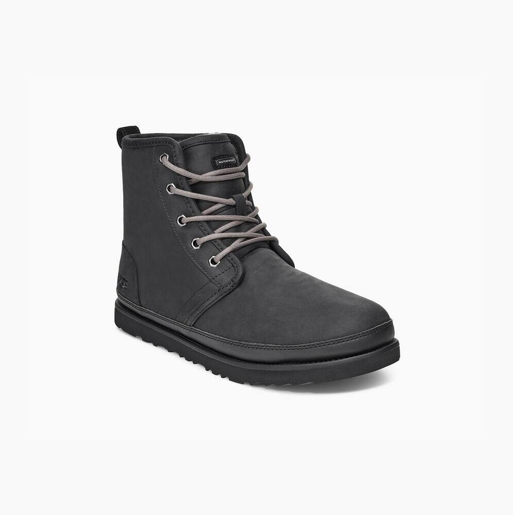 UGG Harkley Weather Schnürstiefel Herren Schwarz Schweiz | 6D1F49BQ