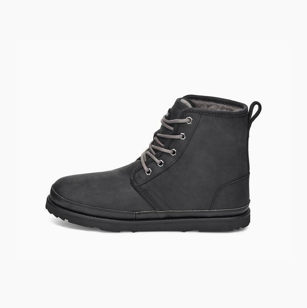 UGG Harkley Weather Schnürstiefel Herren Schwarz Schweiz | 6D1F49BQ