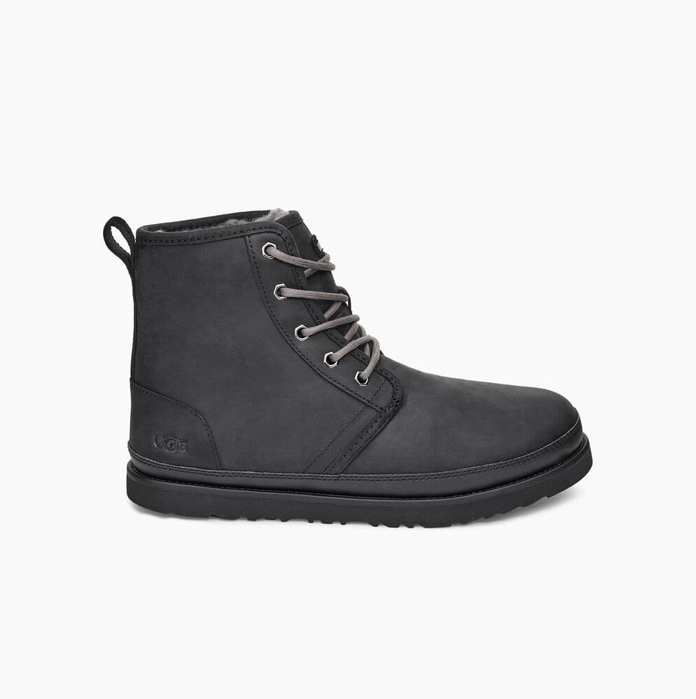 UGG Harkley Weather Schnürstiefel Herren Schwarz Schweiz | 6D1F49BQ