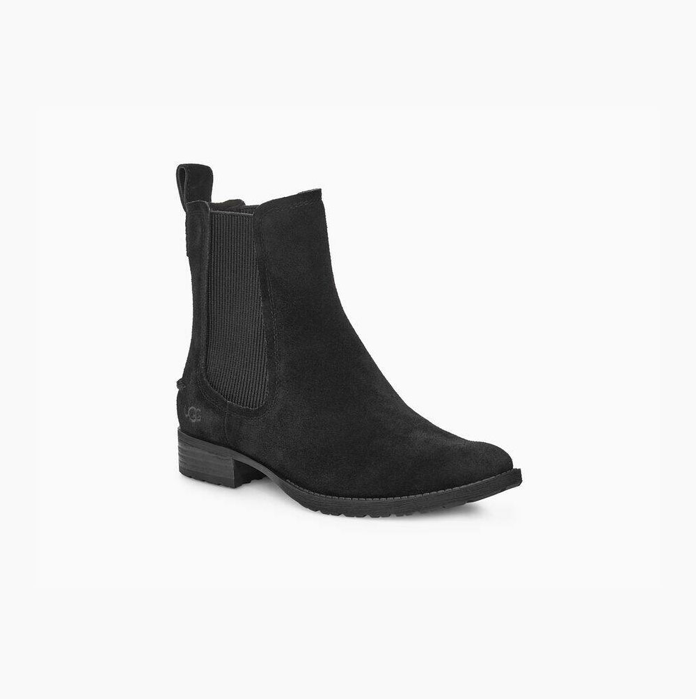 UGG Hillhurst II Chelsea Boots Damen Schwarz Schweiz | S7N8NKQL