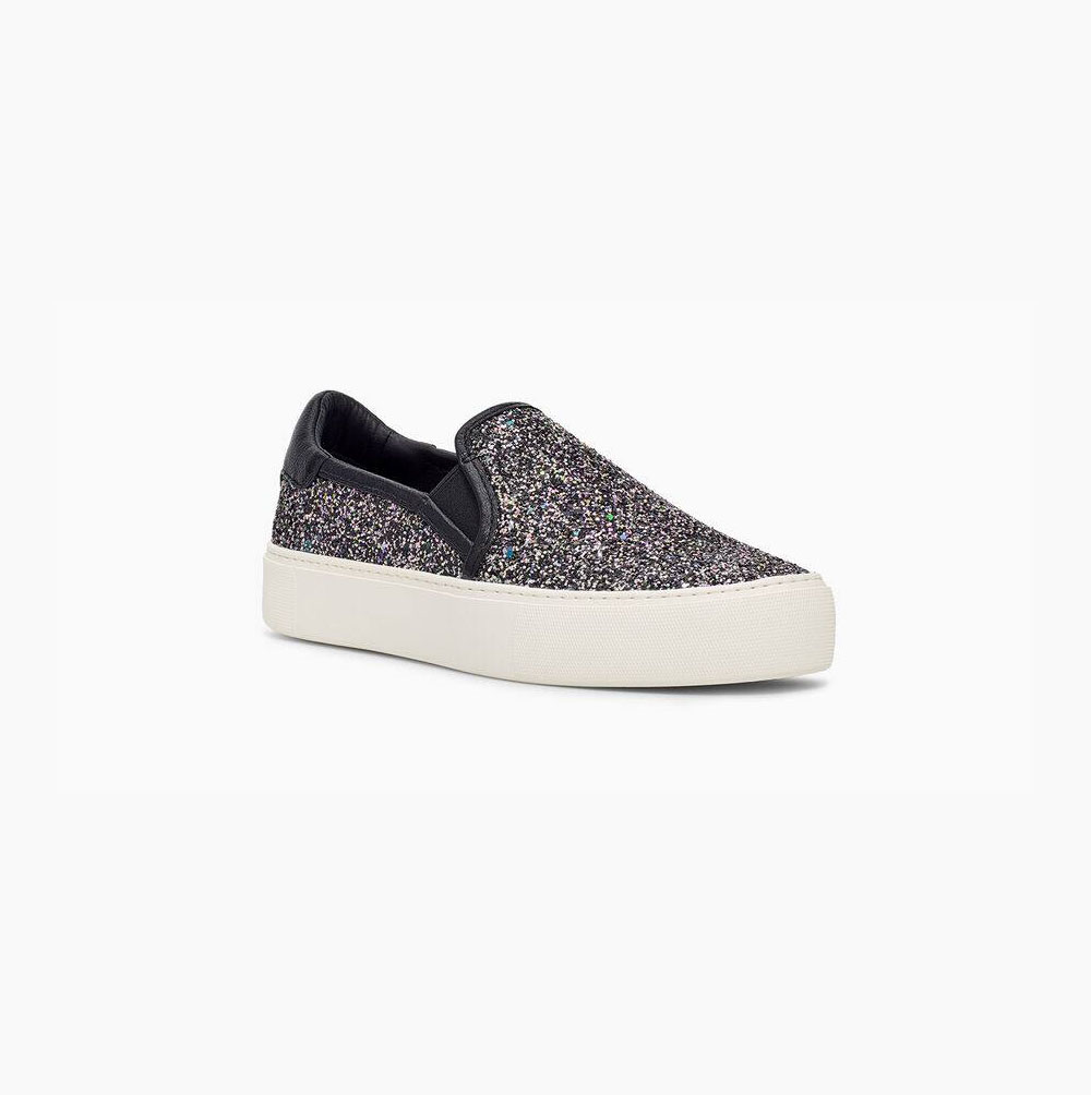 UGG Jass Chunky Glitter Slip-on-sneakers Damen Schwarz Schweiz | UJFJIH69