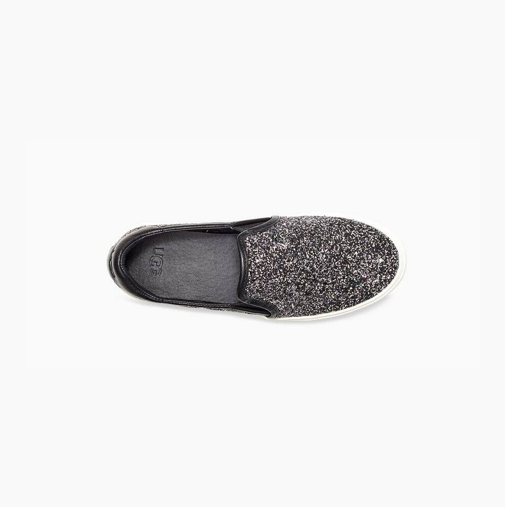 UGG Jass Chunky Glitter Slip-on-sneakers Damen Schwarz Schweiz | UJFJIH69