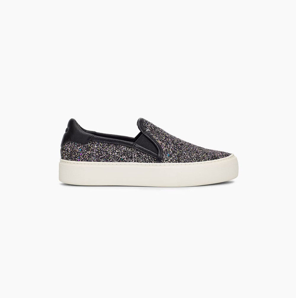 UGG Jass Chunky Glitter Slip-on-sneakers Damen Schwarz Schweiz | UJFJIH69