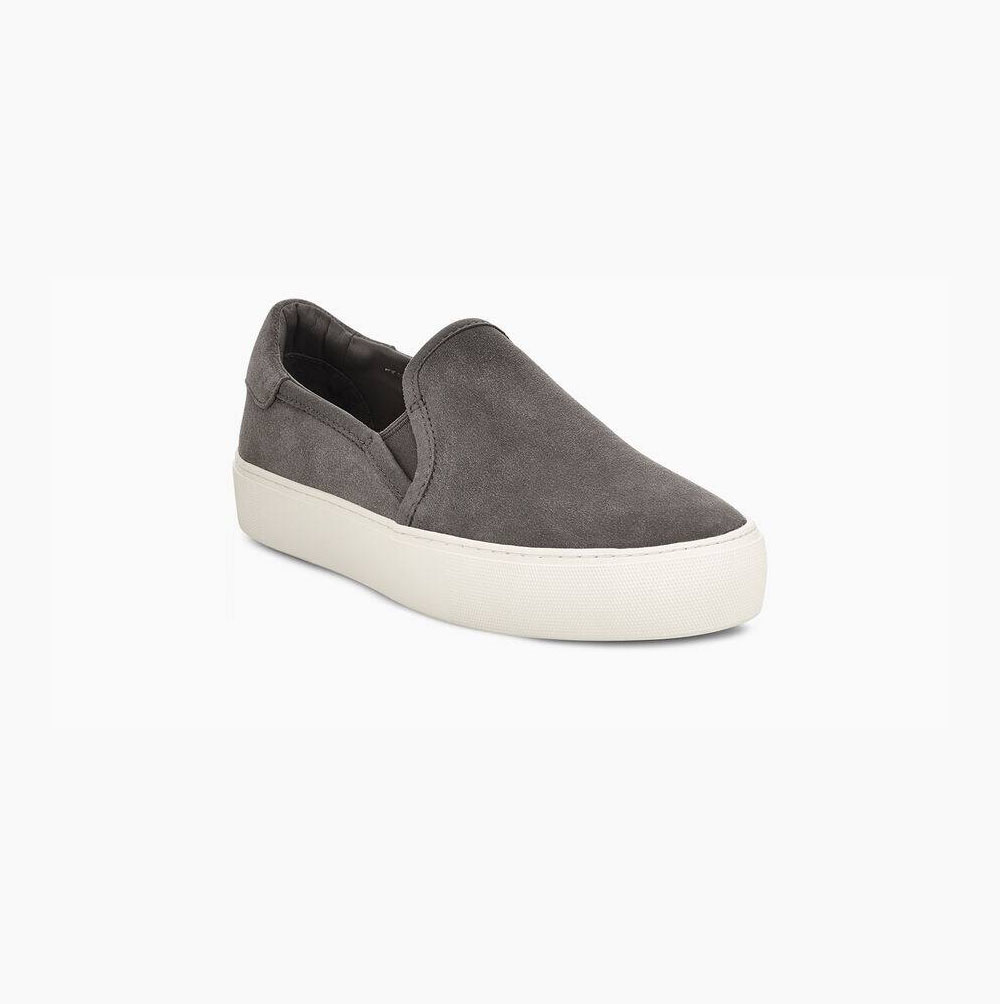 UGG Jass Wildleder Slip-on-sneakers Damen Grau Schweiz | PS8IRRM9