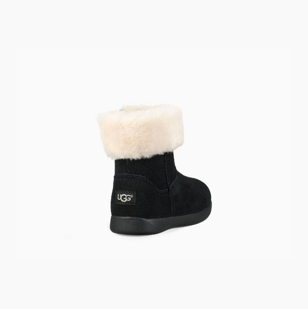 UGG Jorie II Fur Boots Kinder Schwarz Schweiz | V9KCGYAA