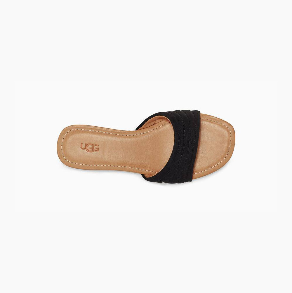 UGG Jurupa Sandalen Damen Schwarz Schweiz | J3A549N0