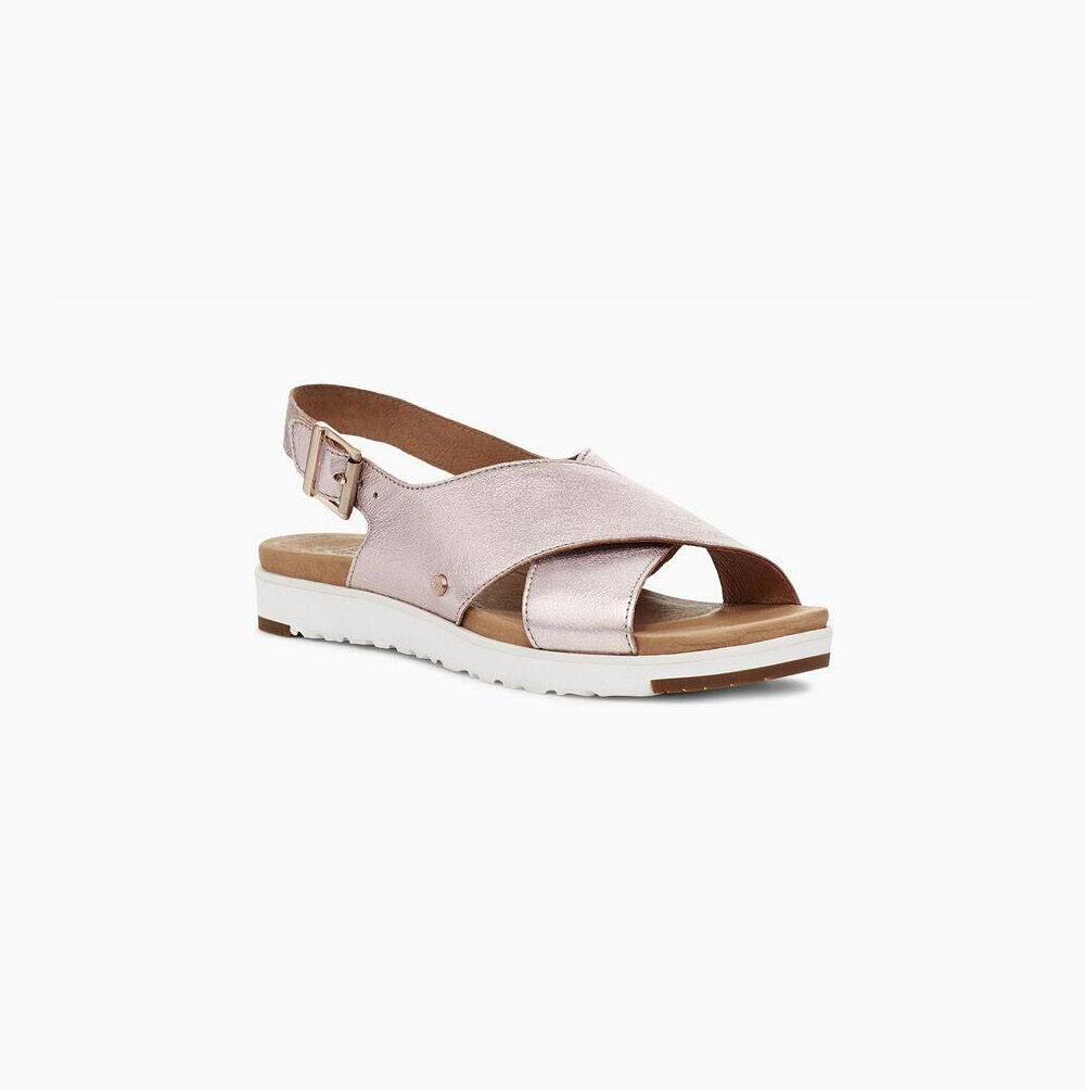 UGG Kamile Metallic Sandalen Damen Rosa Schweiz | B1BOB3A0