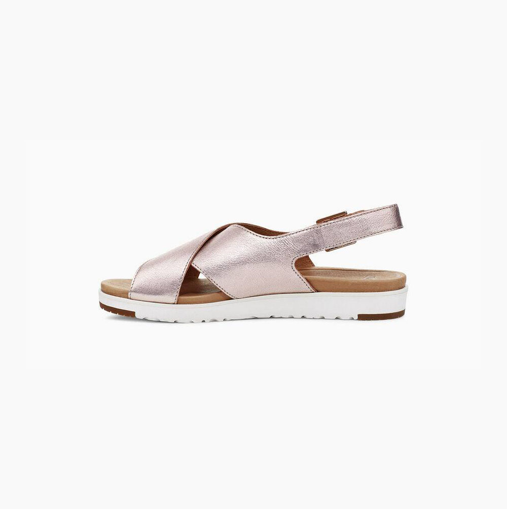 UGG Kamile Metallic Sandalen Damen Rosa Schweiz | B1BOB3A0