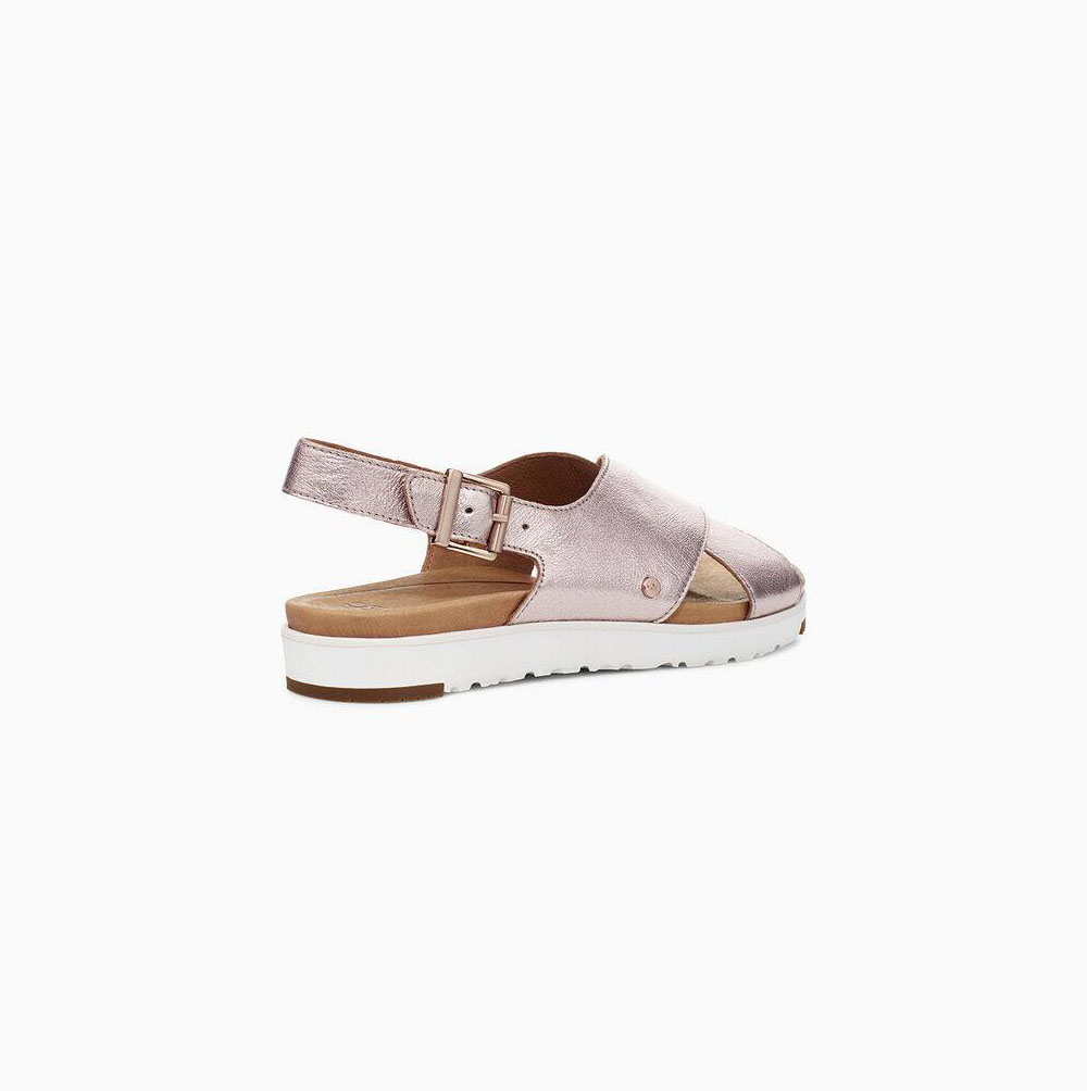 UGG Kamile Metallic Sandalen Damen Rosa Schweiz | B1BOB3A0