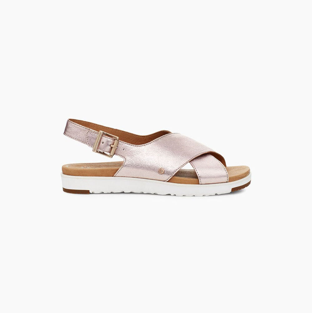 UGG Kamile Metallic Sandalen Damen Rosa Schweiz | B1BOB3A0