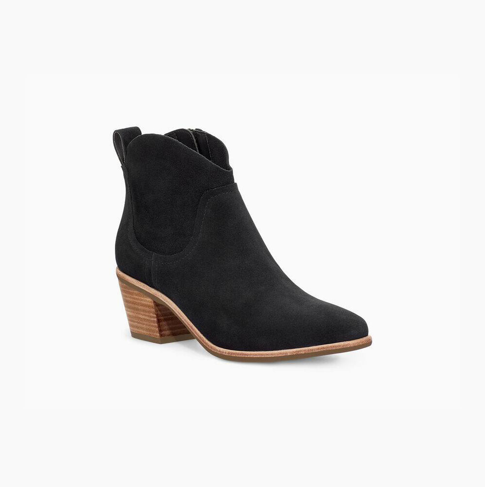 UGG Kingsburg Stiefel mit Absatz Damen Schwarz Schweiz | WKWT56KX