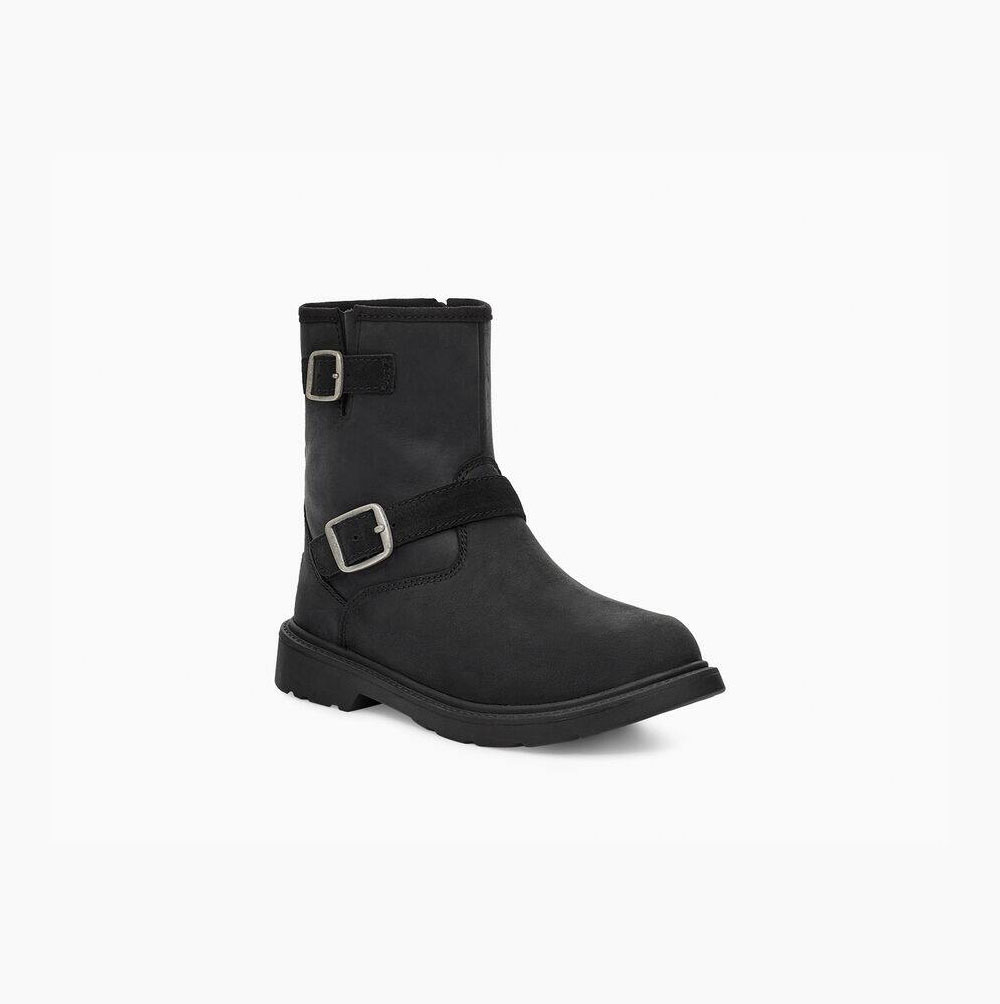 UGG Kinzey Weather Wasserfeste Stiefel Kinder Schwarz Schweiz | Y5INAB5Z