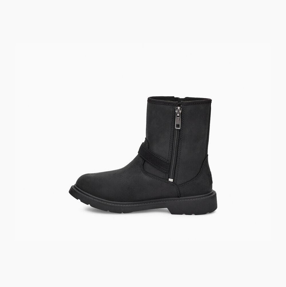 UGG Kinzey Weather Wasserfeste Stiefel Kinder Schwarz Schweiz | Y5INAB5Z