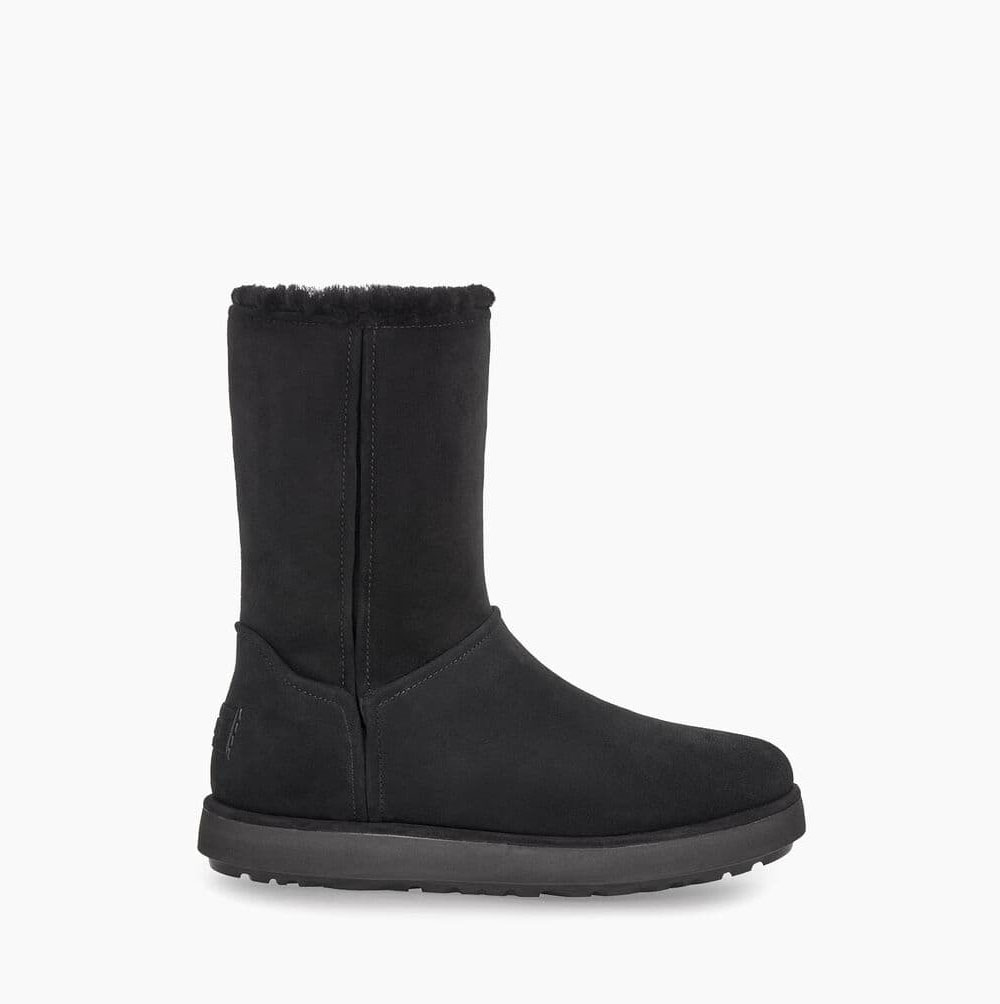 UGG Klassische BLVD Kurze Stiefel Damen Schwarz Schweiz | US8IRX4F