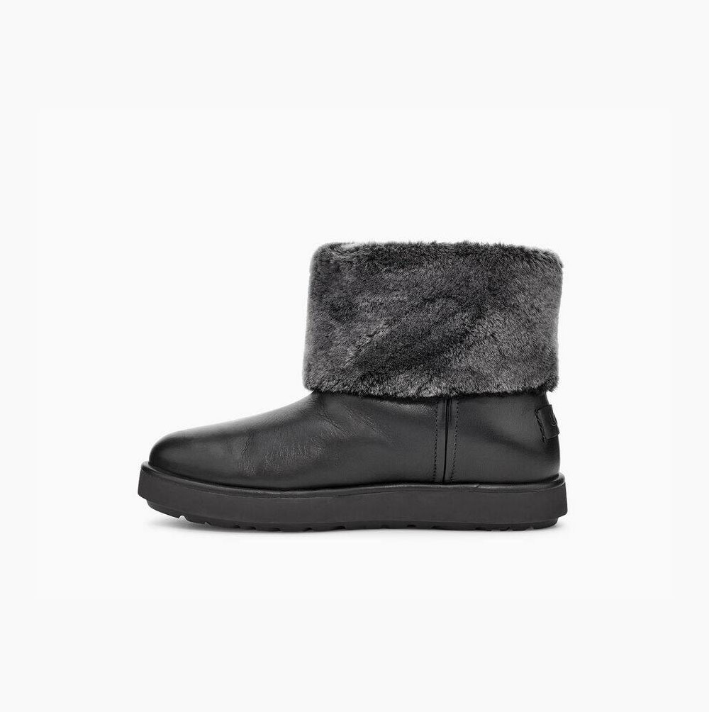 UGG Klassische Berge Mini Mini Boots Damen Schwarz Schweiz | CGCDFAGD