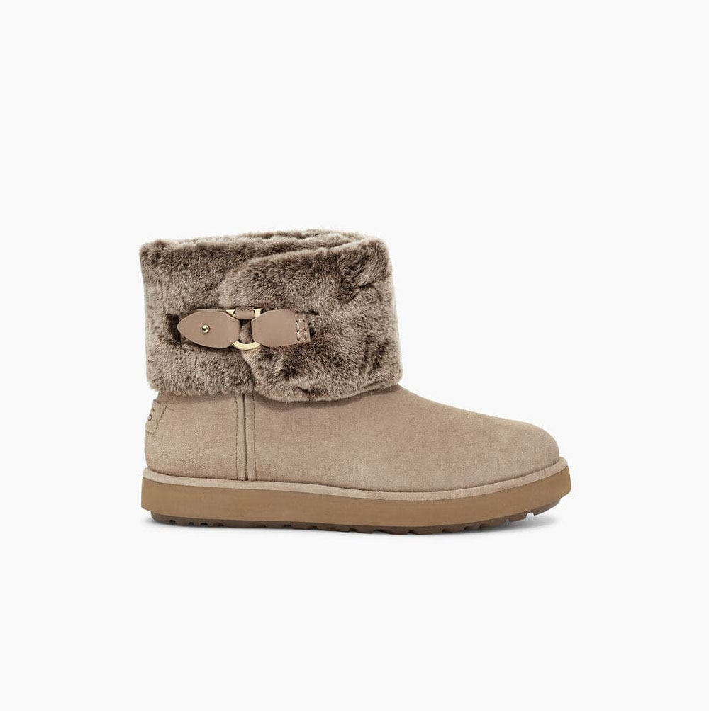 UGG Klassische Berge Mini Wildleder Mini Boots Damen Khaki Schweiz | HQAQRD8X