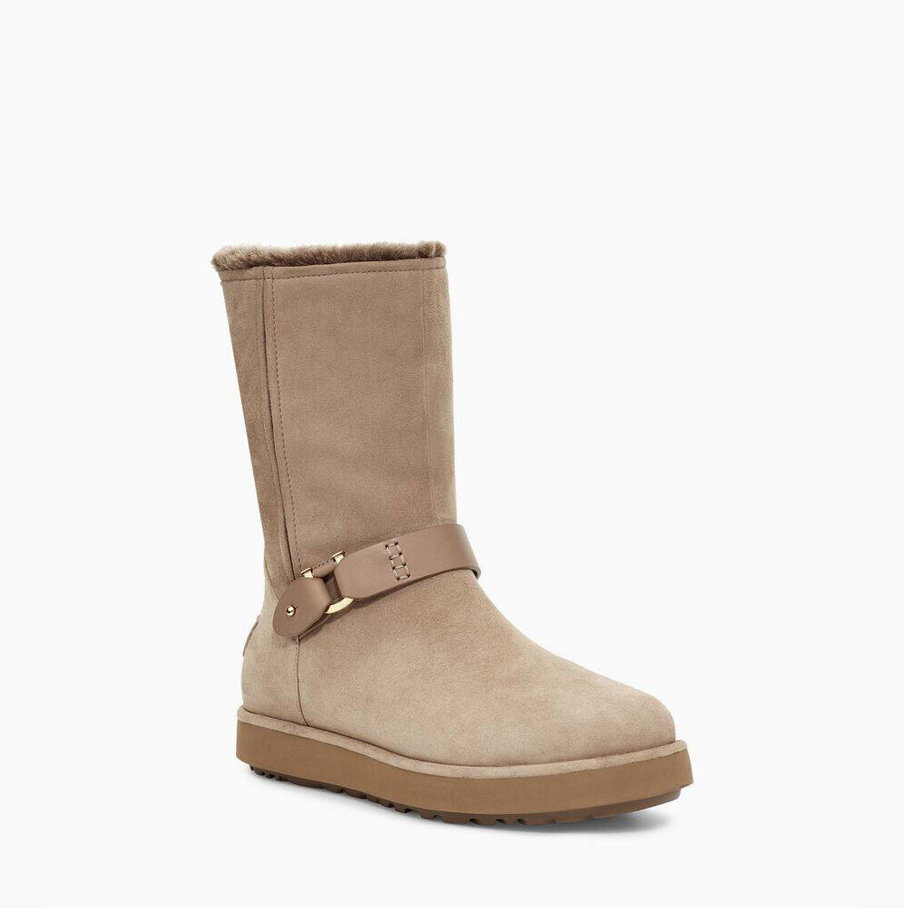 UGG Klassische Berge Wildleder Kurze Stiefel Damen Khaki Schweiz | 6IL6Q5MZ