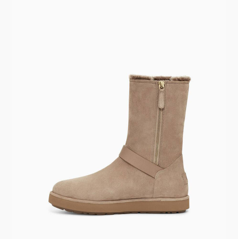 UGG Klassische Berge Wildleder Kurze Stiefel Damen Khaki Schweiz | 6IL6Q5MZ