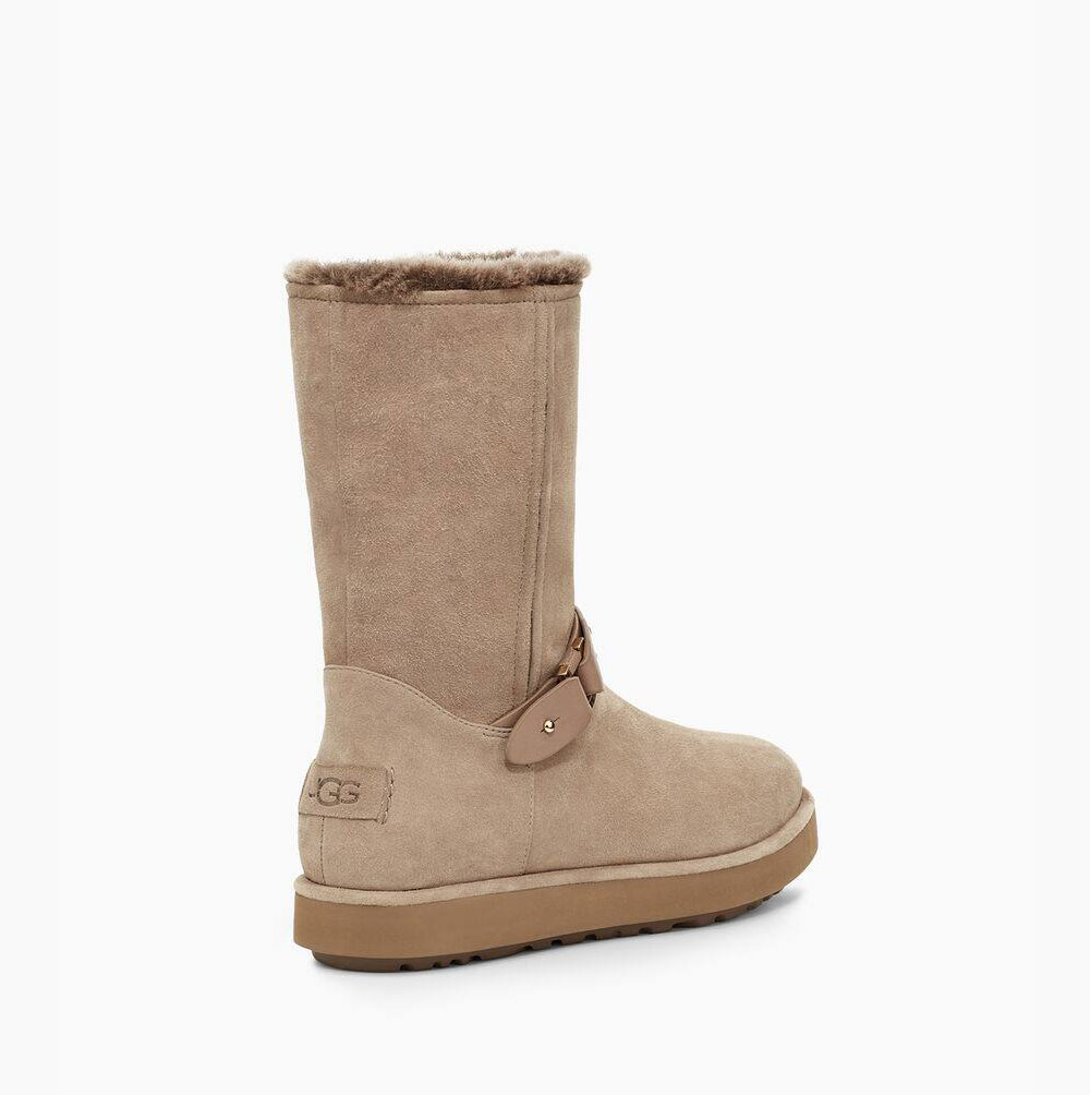 UGG Klassische Berge Wildleder Kurze Stiefel Damen Khaki Schweiz | 6IL6Q5MZ