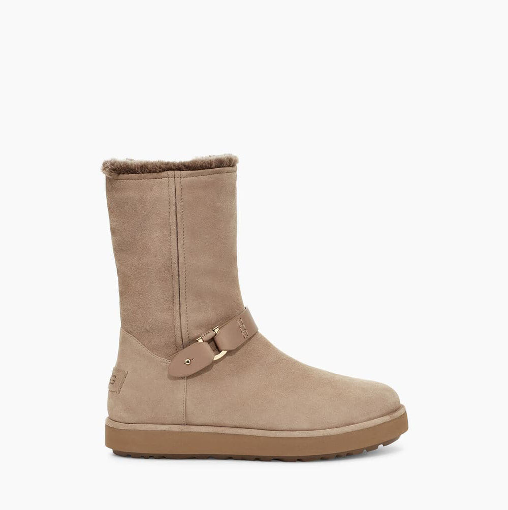 UGG Klassische Berge Wildleder Kurze Stiefel Damen Khaki Schweiz | 6IL6Q5MZ