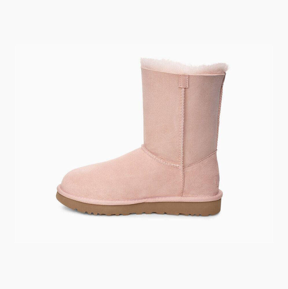 UGG Klassische Charm Kurze Stiefel Damen Hellrosa Schweiz | 737P4H7L