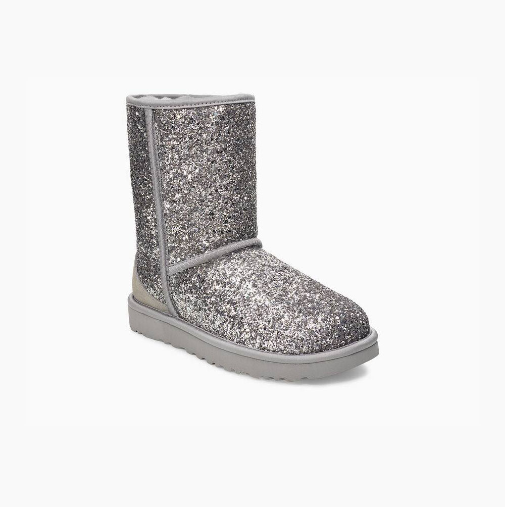 UGG Klassische Cosmos Kurze Stiefel Damen Silber Schweiz | VOWVQDQE