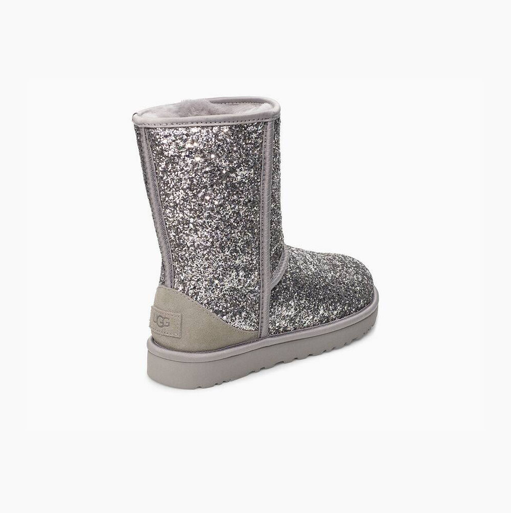 UGG Klassische Cosmos Kurze Stiefel Damen Silber Schweiz | VOWVQDQE