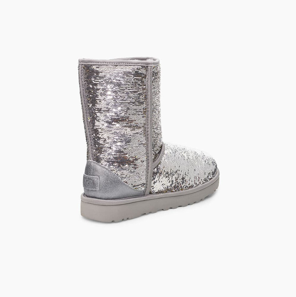 UGG Klassische Cosmos Sequin Kurze Stiefel Damen Gold Silber Schweiz | 0HRR9791