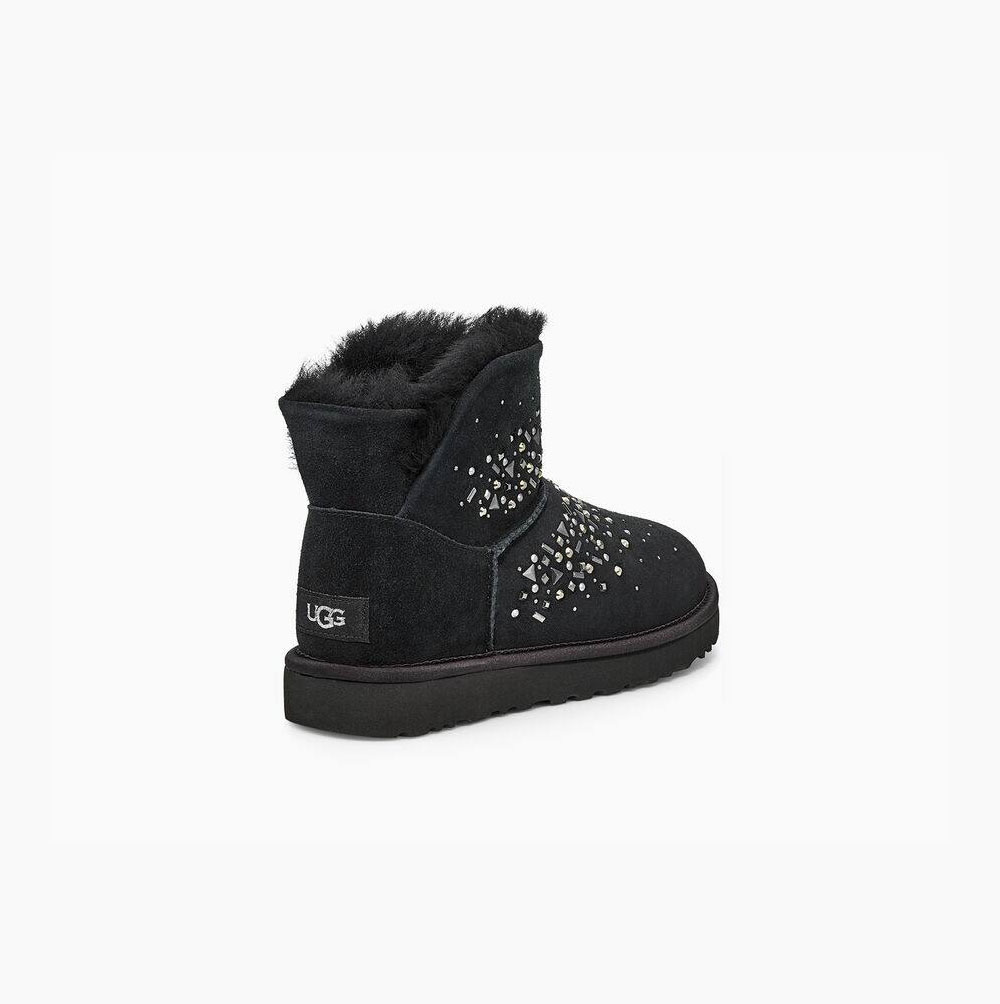 UGG Klassische Galaxy Bling Mini Mini Boots Damen Schwarz Schweiz | 3B3LRKOX