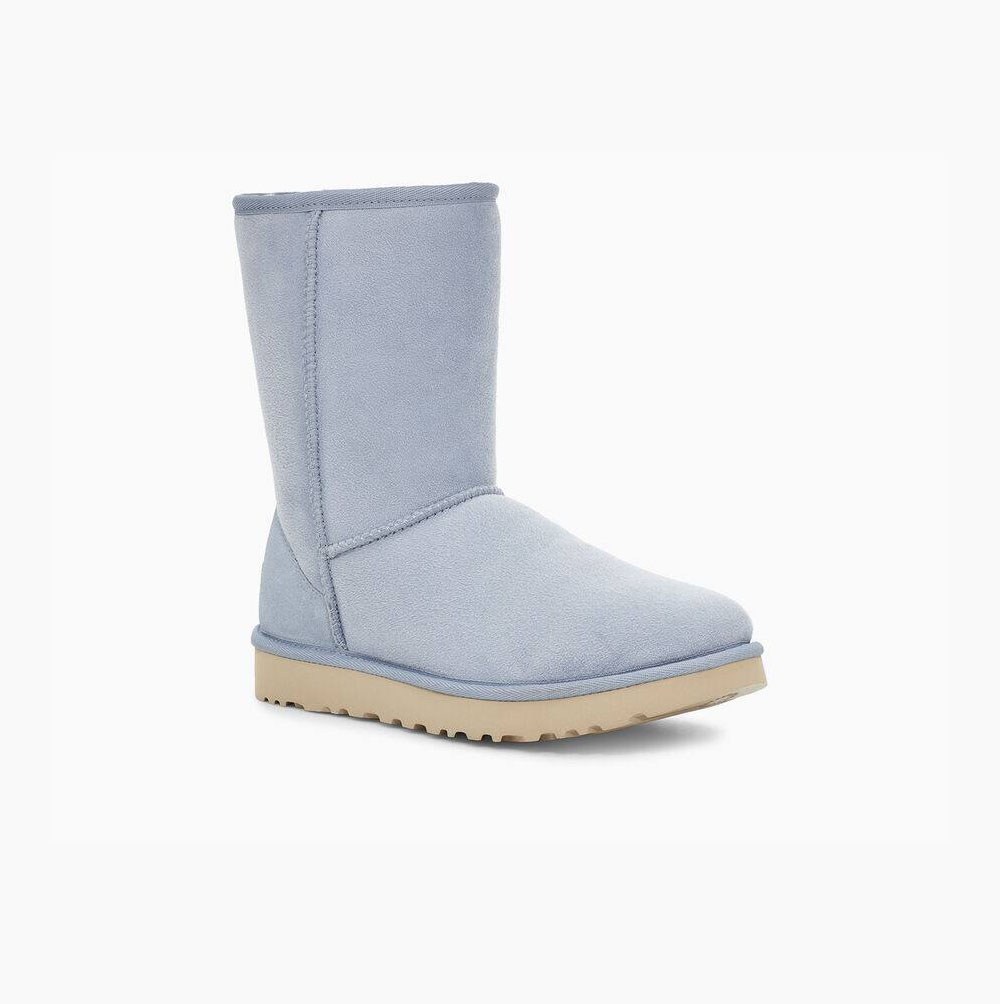 UGG Klassische II Kurze Stiefel Damen Hellblau Schweiz | FR61GPQS