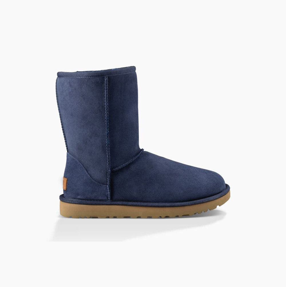 UGG Klassische II Kurze Stiefel Damen Navy Schweiz | MP418HDE