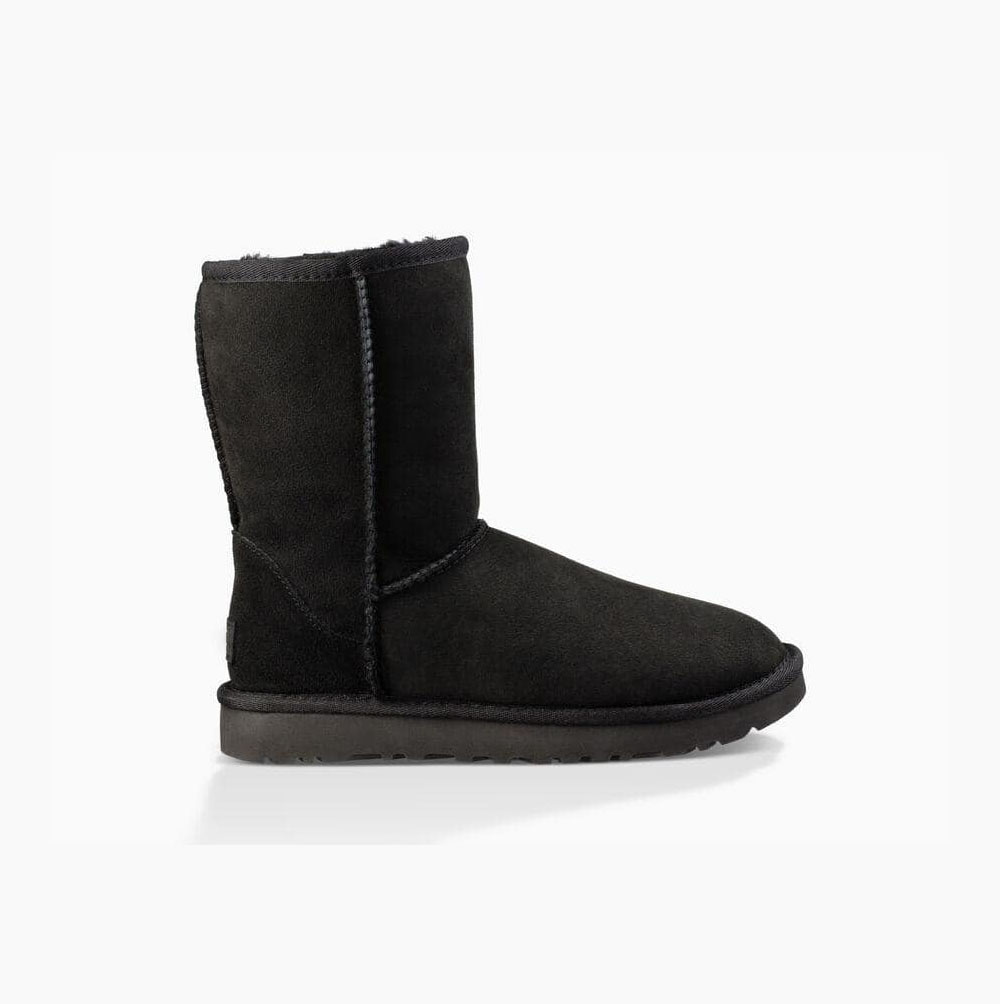 UGG Klassische II Kurze Stiefel Damen Schwarz Schweiz | 1S4J50L9