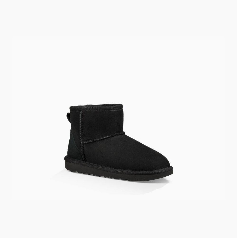 UGG Klassische II Mini Classic Boots Kinder Schwarz Schweiz | Q6HT6KWD