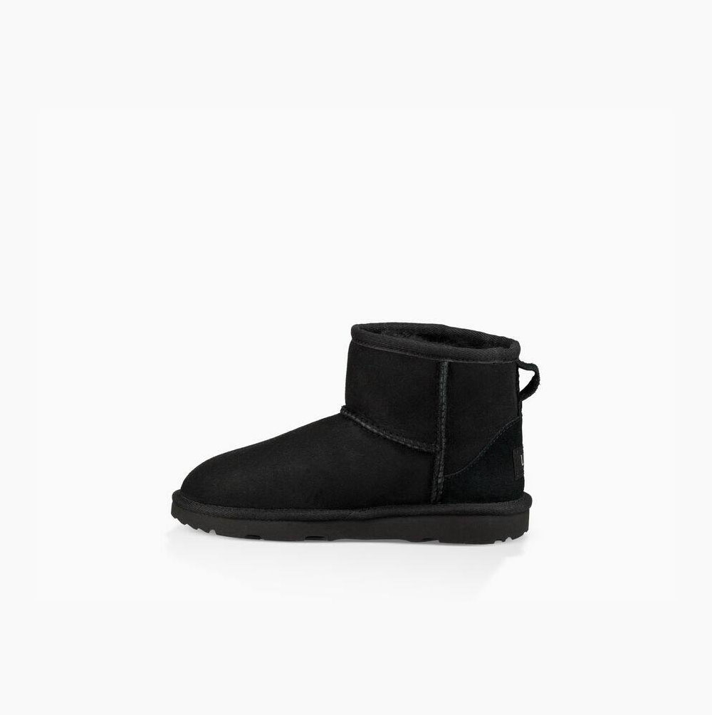 UGG Klassische II Mini Classic Boots Kinder Schwarz Schweiz | Q6HT6KWD