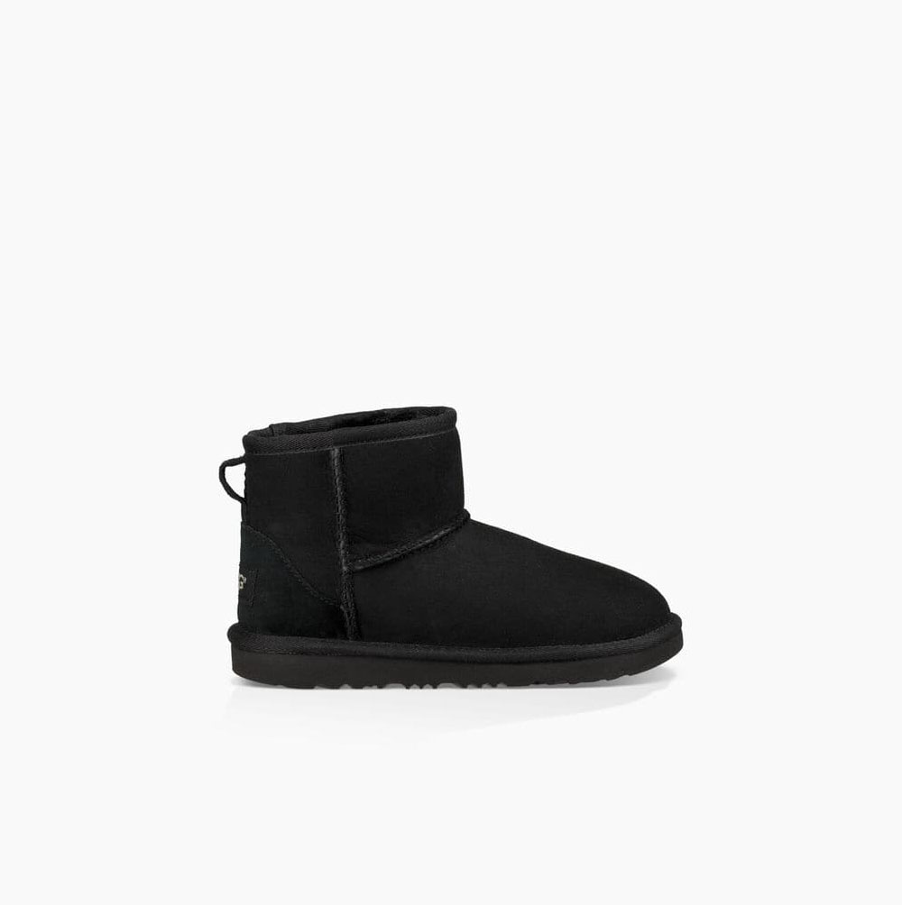 UGG Klassische II Mini Classic Boots Kinder Schwarz Schweiz | Q6HT6KWD