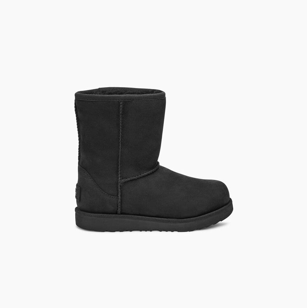 UGG Klassische II Weather Kurze Stiefel Kinder Schwarz Schweiz | 7PQZ93QW