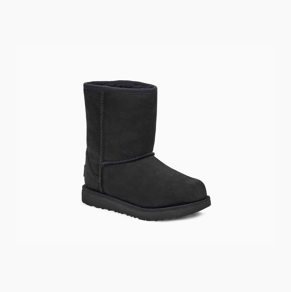 UGG Klassische II Weather Kurze Stiefel Kinder Schwarz Schweiz | QTMFGBGF